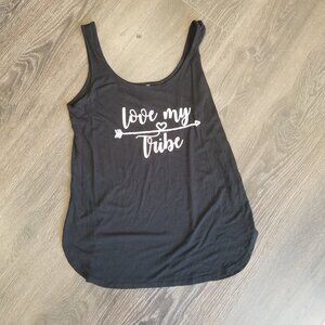 District "Love My Tribe" Women's Tank Top Black. Small